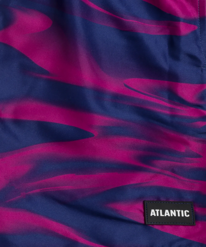 Пляжные шорты мужские Atlantic, 1 шт. в уп., полиэстер, голубые + розовые, KMB-216