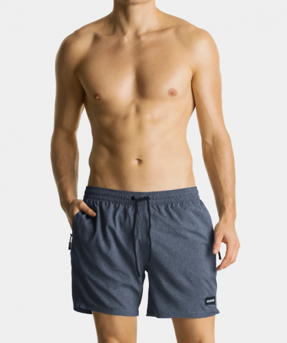 Пляжные шорты мужские Atlantic, 1 шт. в уп., полиэстер, темно-синие, KMB-215