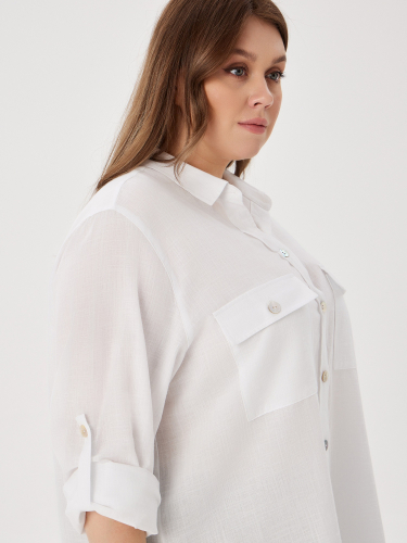Блузка женская дл. рук. KATHARINA KROSS KK-BT-0026-FL-белый