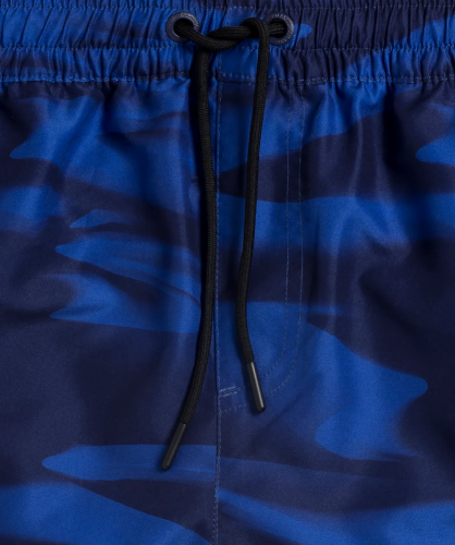 Пляжные шорты мужские Atlantic, 1 шт. в уп., полиэстер, голубые + темно-синие, KMB-216