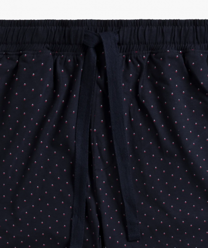 Мужская пижама Atlantic, 1 шт. в уп., хлопок, темно-голубая + темно-синяя, NMP-367