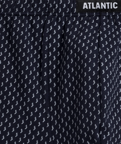 Мужские трусы шорты Atlantic, набор из 3 шт., хлопок, темно-синие, 3MH-190