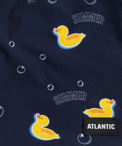 Пляжные шорты мужские Atlantic, 1 шт. в уп., полиэстер, темно-синие, KMB-220
