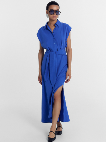 Платье женское в ярко-синем цвете