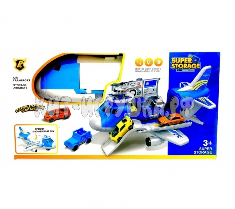 Самолет-трансформер грузовой с машинками P907-A, P907-A