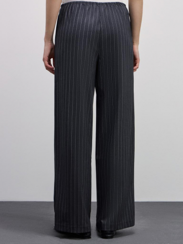 брюки женские серый абстракция