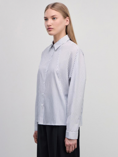 блузка женская белый абстракция