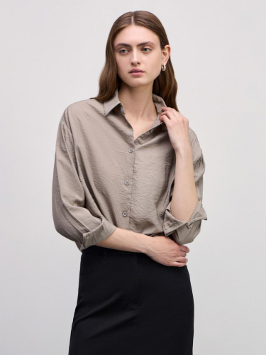 блузка женская бежевый меланж