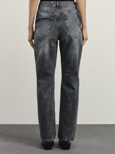 брюки джинсовые женские серый деним