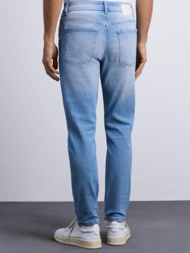 брюки джинсовые мужские голубой индиго