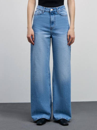 брюки джинсовые женские голубой индиго