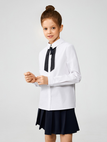 Блузка детская для девочек Algebra белый