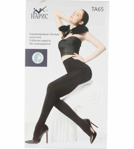 Колготки женские шерстяные кашемир на меху Нарис ТА65