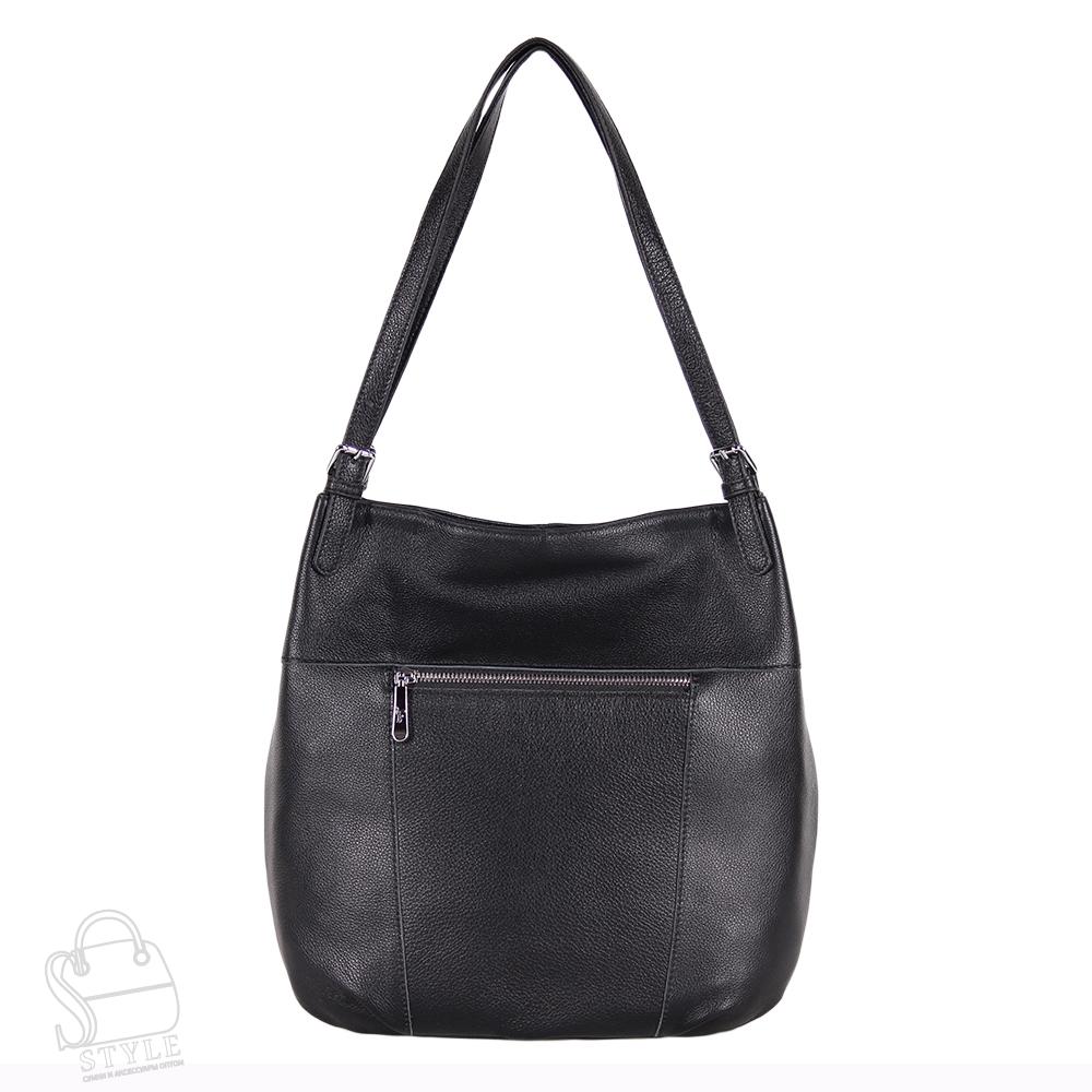 Сумка женская кожаная 99476 black Velina Fabbiano-Safenta