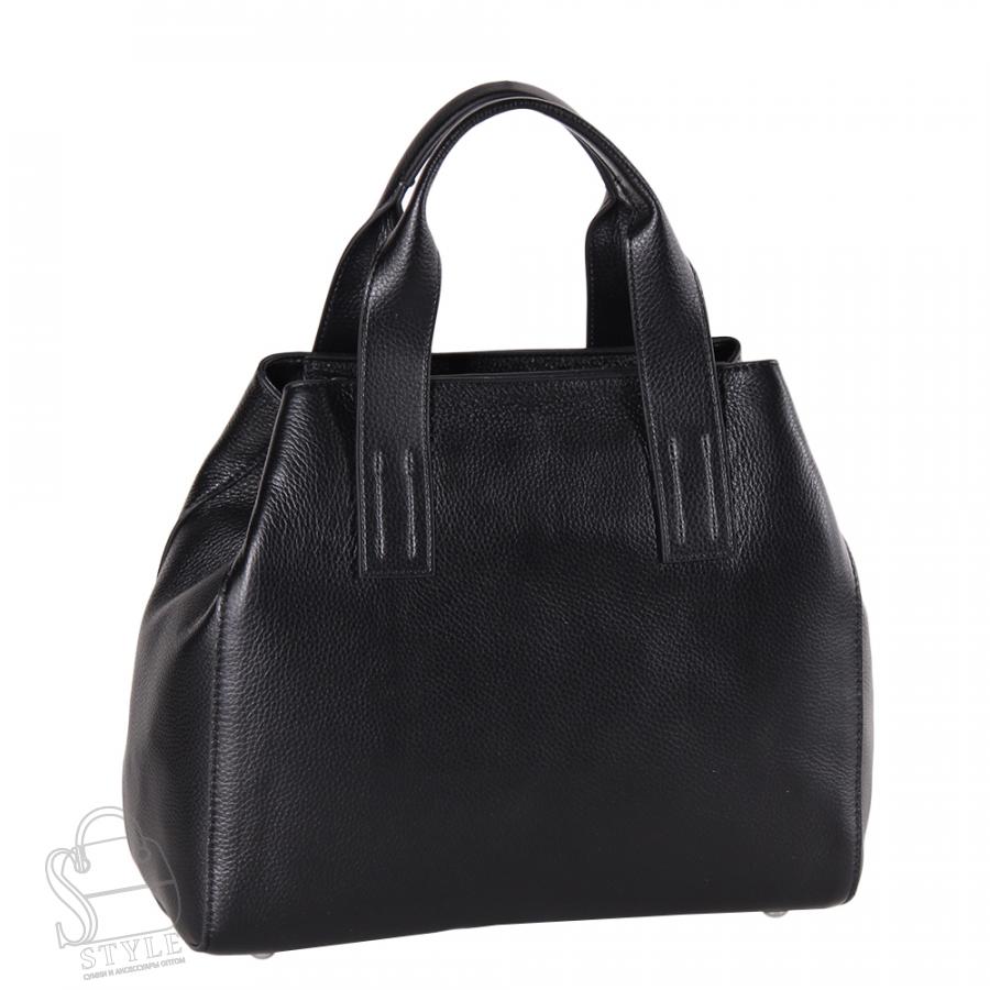 Сумка женская кожаная 0662 black Polina&Eiterou