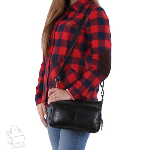 Сумка женская кожаная 8200VG black Vitelli Grassi