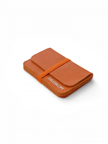 Кейс для украшений из натуральной кожи orange