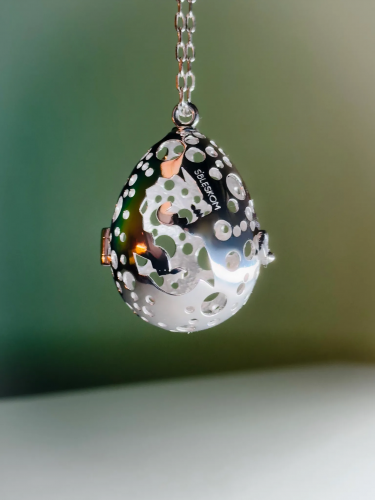 Серебряная елочная игрушка 