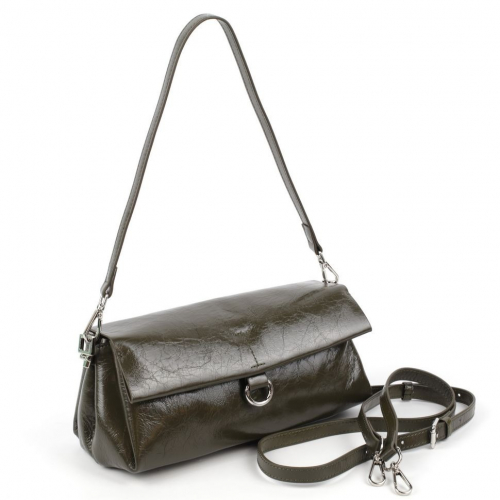 Женская кожаная сумка багет 0048-6