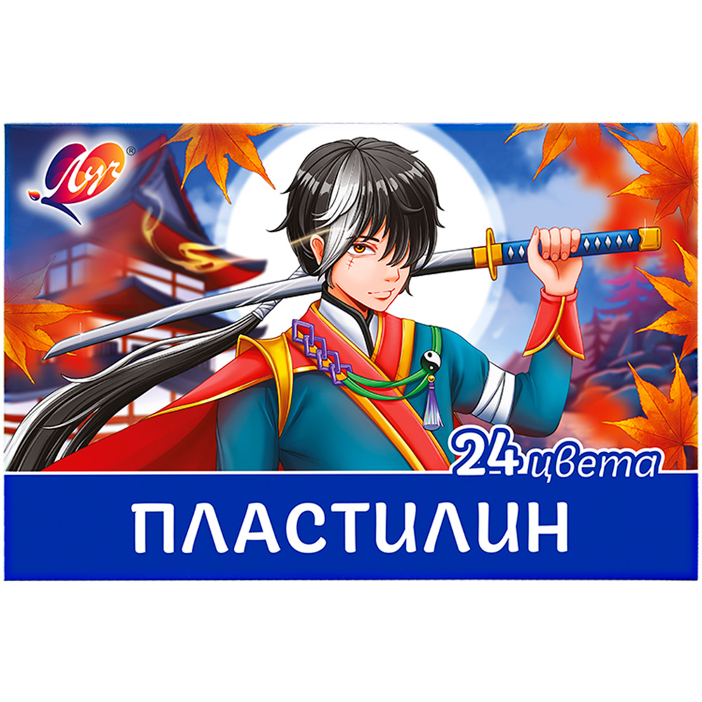 Пластилин классический Аниме 24 цвета (синий) 33С 2212-08 /ЛУЧ/ в Нижнем  Новгороде