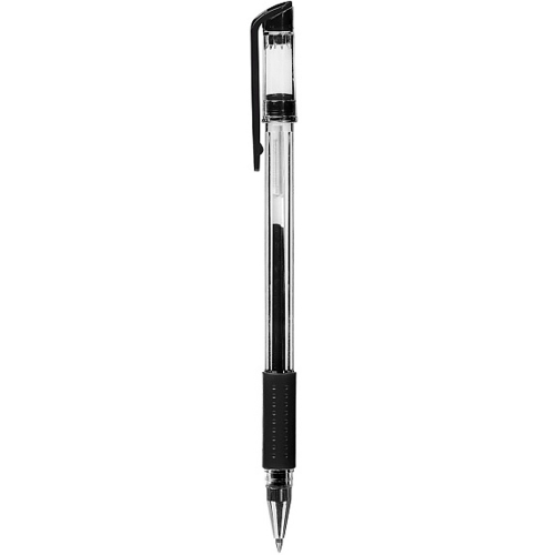 Ручка гелевая Черная Test 0,5мм с резиновым грипом GP_083469 в Нижнем Новгороде