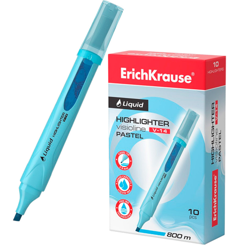 Текстовыделитель голубой Liquid Visioline V-14 Pastel 56026 /Erich Krause/. в Нижнем Новгороде