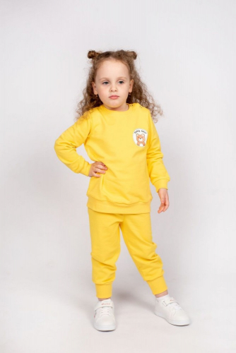 Комплект детский (джемпер+брюки) 0454 - желтый (Нл)