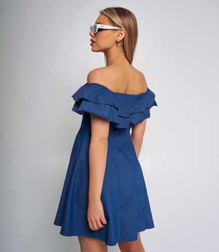 Платье #БШ2445, синий