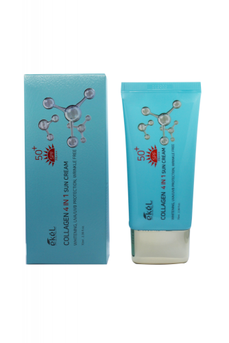 [EKEL] Крем для лица солнцезащитный КОЛЛАГЕН многофункциональный SPF 50 ...