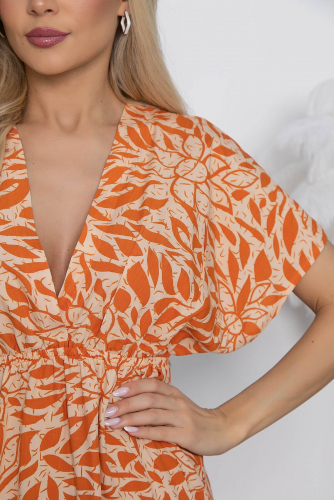 Платье Лана (оранжевое) П10517