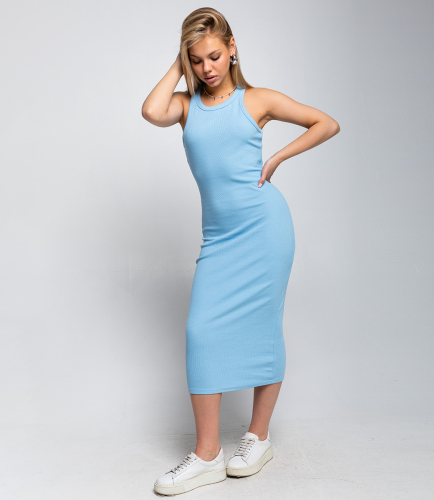 Платье #КТ2263 (1), голубой