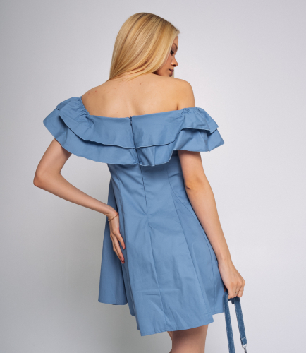 Платье #БШ2445, голубой