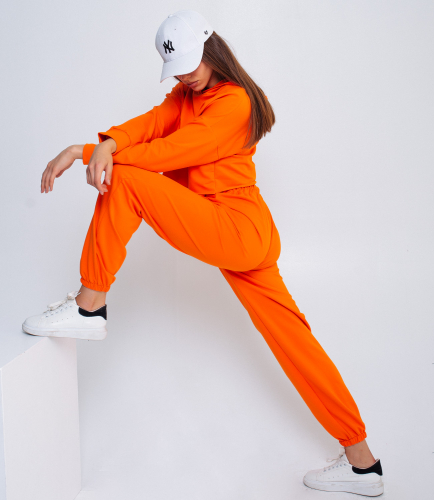 Спортивный костюм #БШ1527, оранжевый