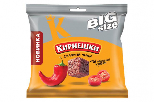 «Кириешки Big Size», сухарики «Сладкий чили», 80 г