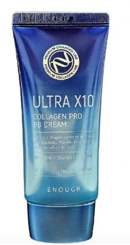 ENOUGH PREMIUM ULTRA X10 COLLAGEN PRO BB CREAM Увлажняющий ББ крем с коллагеном 50гр