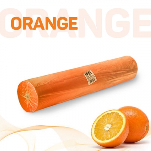 Простыни 70х200 одноразовые оранжевый Standart, 100 шт в рулоне