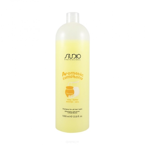 Kapous AS Шампунь для всех типов волос и частого применения с ароматом Мед+молоко Studio 1л