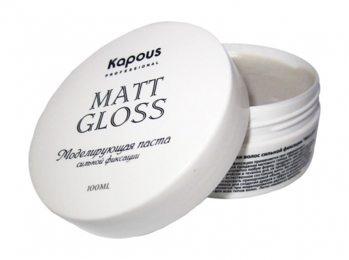 Kapous STY Моделирующая паста для волос сильной фиксации ''Matt gloss