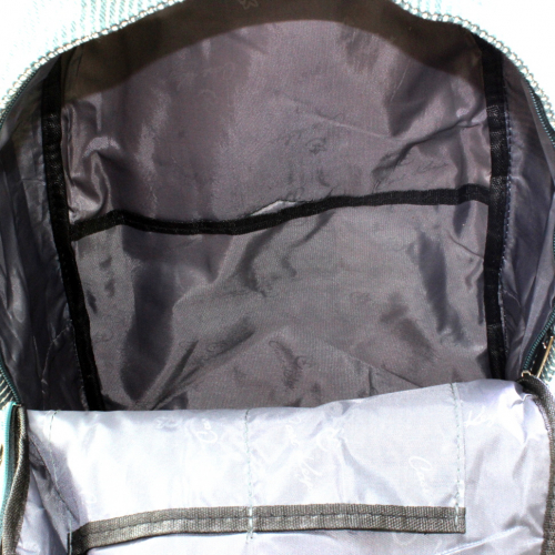 Модный рюкзак RestTime из плотной износостойкой ткани с крупной яркой вышивкой.
