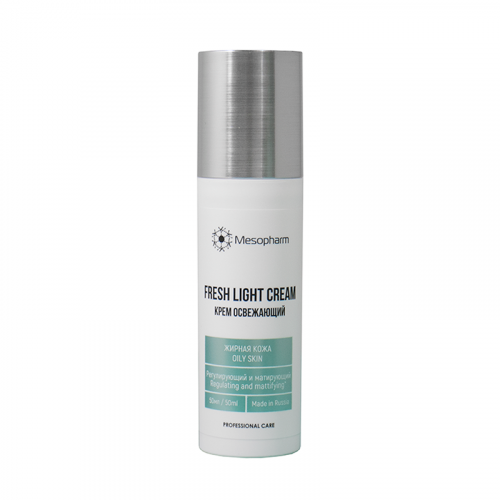 Крем освежающий с матирующим эффектом для жирной кожи лица / FRESH LIGHT CREAM 50 мл MESOPHARM