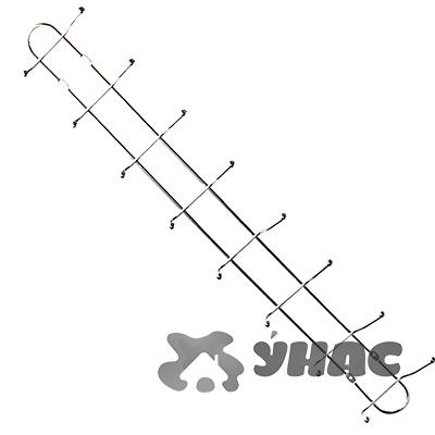Вешалка металл (NA1693) 8 крючков 67,5см  (50)