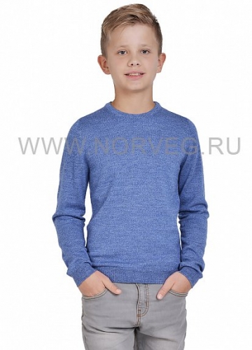  Sweater Wool Свитер для мальчика с круглым воротом цвет синий