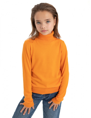 CashTouch Свитер детский с высоким воротом цвет оранжевый
