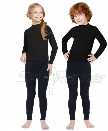 Active Kids Футболка  детская с длинным рукавом unisex, цвет черный