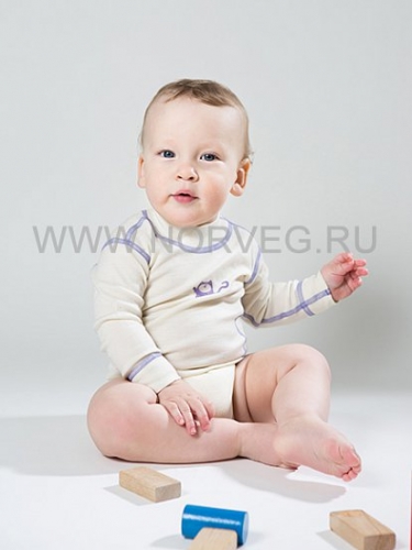 Soft Baby Детское боди с длинным рукавом, цвет молочный
