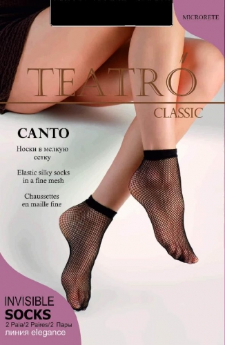 Носки CANTO носки сетка (200/20) 2 пары TEATRO