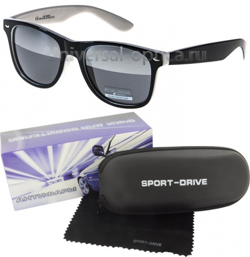 4707-s-PL+AR очки для вод. Sport-drive (+футл.) col. 5-14, линза сер. 