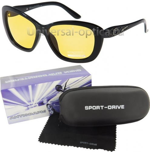680р.   876р.4703-s-PL очки для вод. Sport-drive (+футл.) col. 5-1, линза жел. 