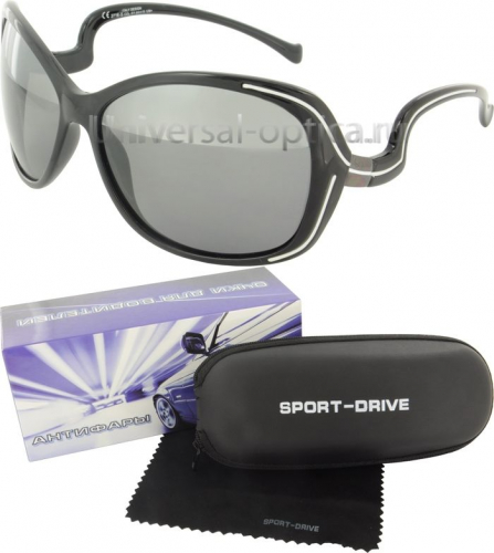 180р.   600р.2716-s-PL+AR очки для вод. Sport-drive (+футл.) col. 5-1, линза сер. 