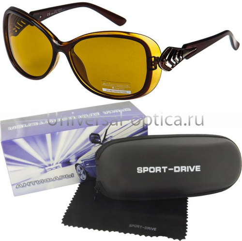 620р.   800р.4704-s-PL очки для вод. Sport-drive (+футл.) col. 2, линза корич. 